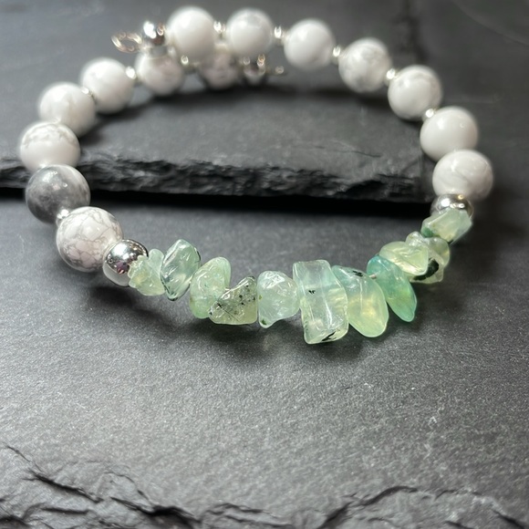 Artisan Natural Crystal Gemstone And Bangle Bracelet Cuff - Picture 8 of 11